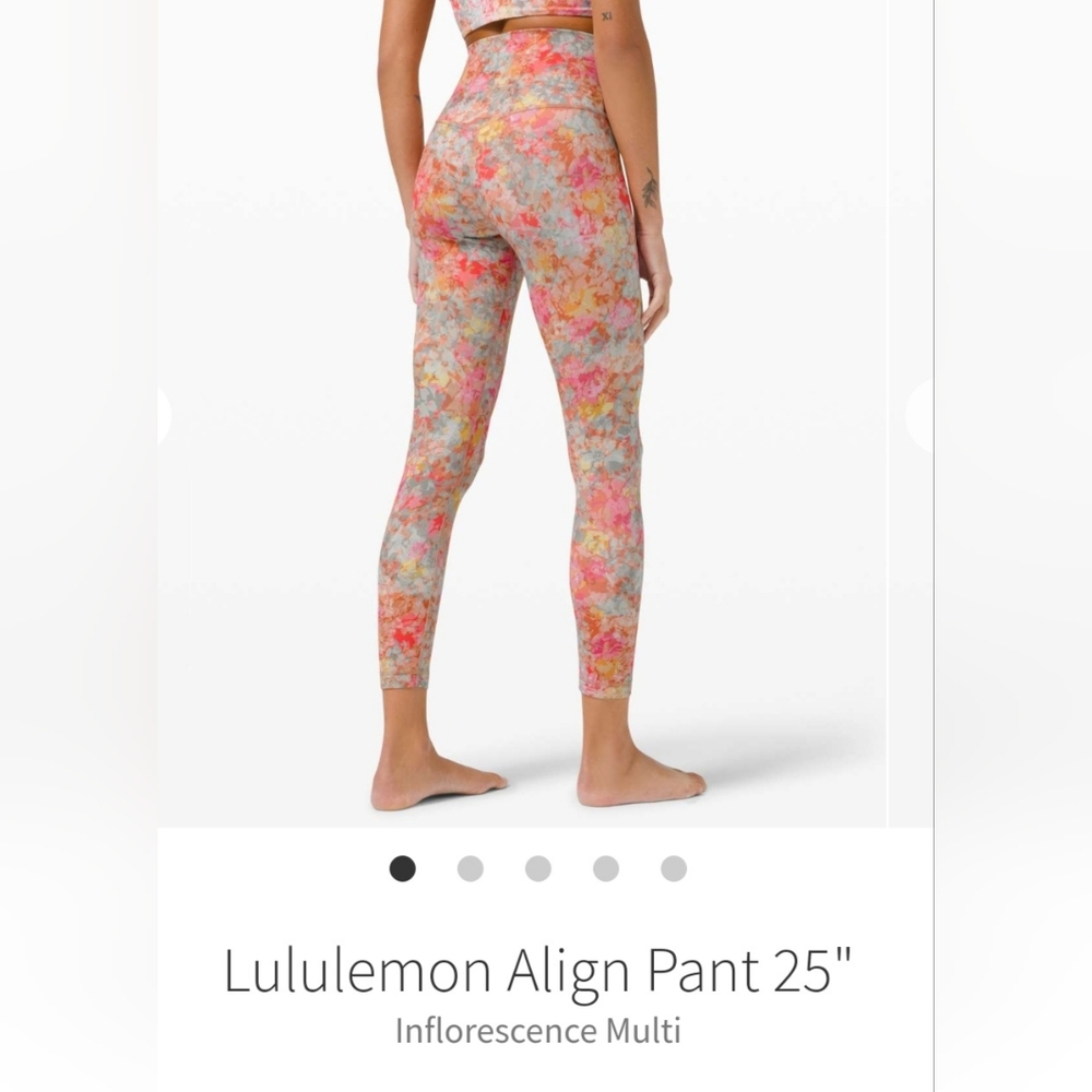 RARE NWT 🍋Lululemon🍋 Align Leggings Inflorescense Multi Size 2